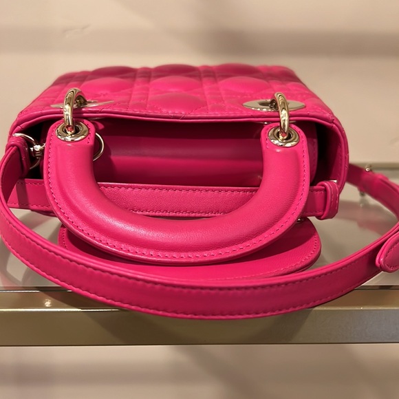 Mini Lady Dior bag hot pink - Picture 14 of 16